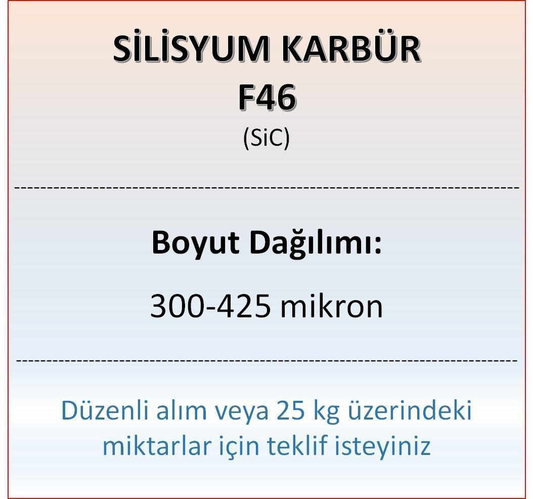 Silisyum Karbür F46 - SiC - 300-425 mikron