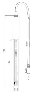 HANNA HI12301 Alan Uygulamaları İçin Eşleşen Pinli Dijital epoksi Vücut pH Elektrodları