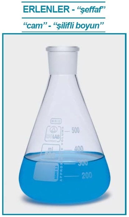 İSOLAB 028.01.902 erlen - cam - şilifli - 2000 ml - NS29/32 (1 adet)