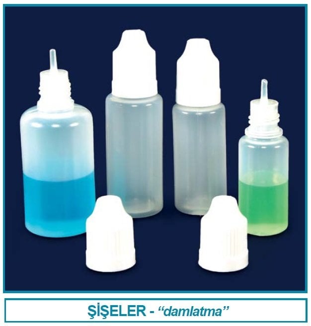 İSOLAB 062.10.030 şişe - damlatma - P.E - 30 ml (10 adet)