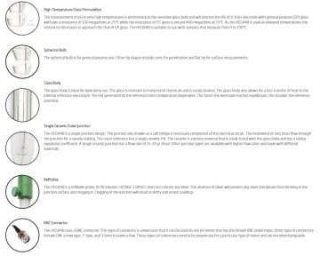 HANNA HI1144B Calomel Referansları ve BNC Konnektörlü Doldurulabilir pH Elektrotu