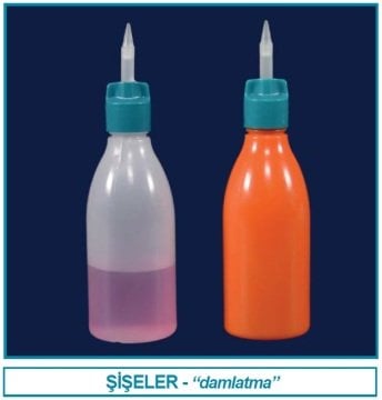 İSOLAB 062.04.101 şişe - damlatma - P.E - amber - 100 ml (1 adet)