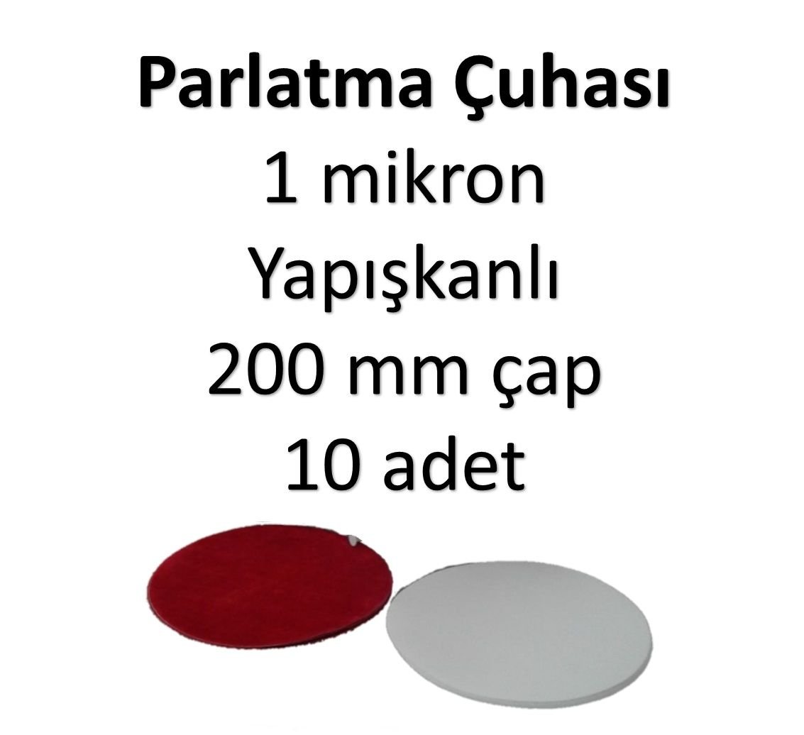 FLOK PARLATMA CUHASI 1μm mikron yapışkanlı 200 mm - 10 ADET