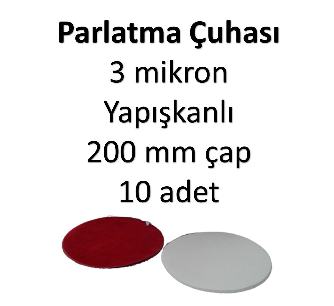 FLOK PARLATMA CUHASI 3μm mikron yapışkanlı 200 mm - 10 ADET