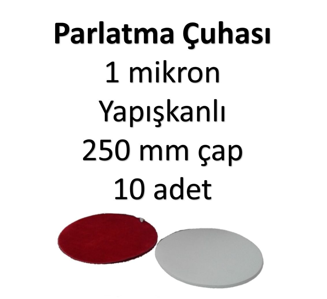 FLOK PARLATMA CUHASI 1 μm mikron yapışkanlı 250 mm - 10 ADET