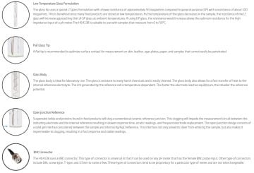 HANNA HI1413B BNC Konnektörlü Cilt ve Yüzeyler İçin Düz Uç pH Elektrodu