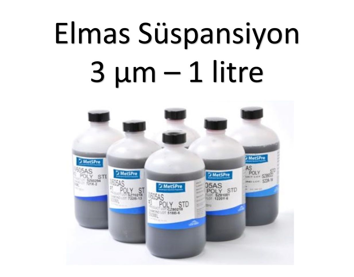 ELMAS SUSPANSIYON MONO KRİSTALİN 3 μm mikron - 1 LİTRE