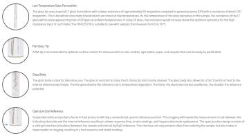 HANNA HI1413S/50 BNC Bağlantılı Deri ve Yüzeyler İçin Düz Uç pH Elektrotu (0.5m Kablo)