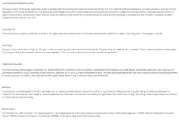 HANNA HI1612D Emülsiyonlar ve Yarı Katı Örnekler İçin pH Elektrodları