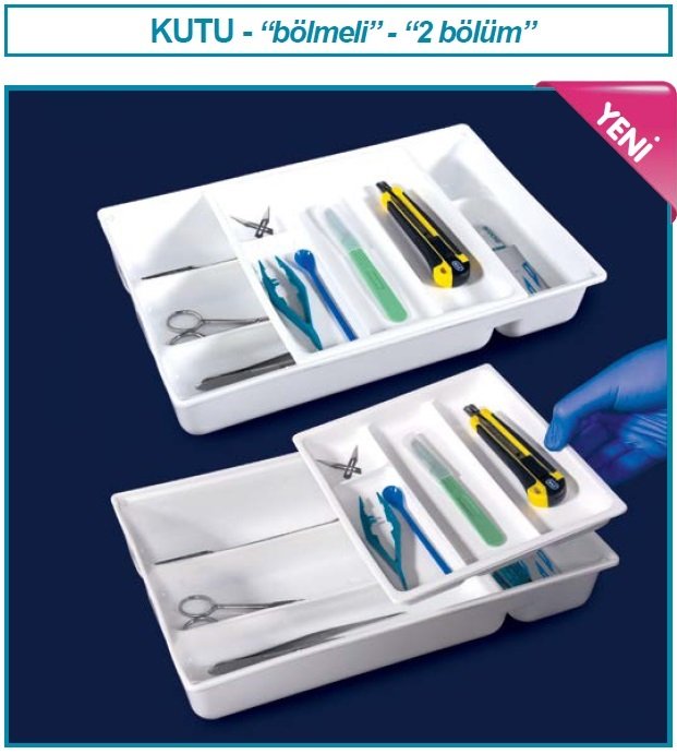 İSOLAB 062.66.005 kutu - kayar çekmeceli (1 adet)