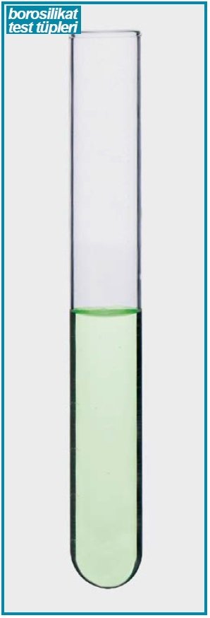 İSOLAB 077.02.002 tüp - borosilikat cam - 12 x 100 mm (100 adet)