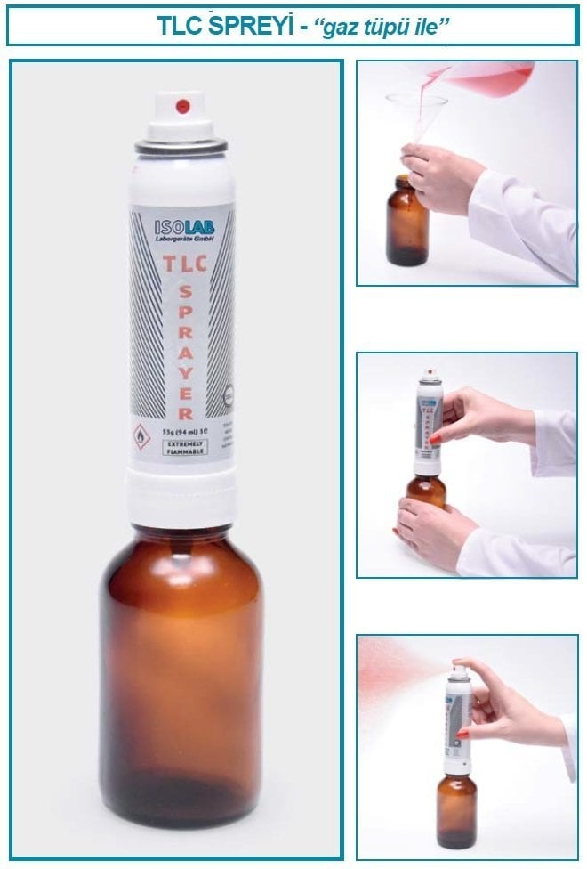 İSOLAB 108.02.001 TLC dağıtım spreyi - gaz kutusu (1 adet)