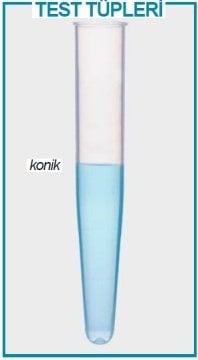 İSOLAB 077.04.005 tüp - P.S - konik tabanlı - 16 x 100 mm (500 adet)