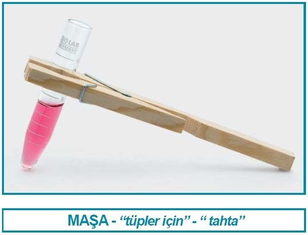 İSOLAB 080.04.001 tup masası - tahta (1 adet)