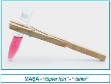 İSOLAB 080.04.001 tup masası - tahta (1 adet)