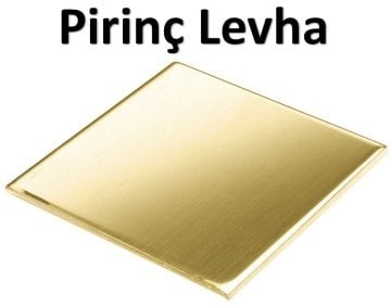 3 mm Pirinç Levha 1000x1000 mm