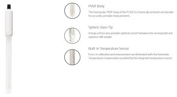 HANNA FC1013 Gıda bakımı pH / Süt için Sıcaklık Elektrodları (HI99162 kullanınız)