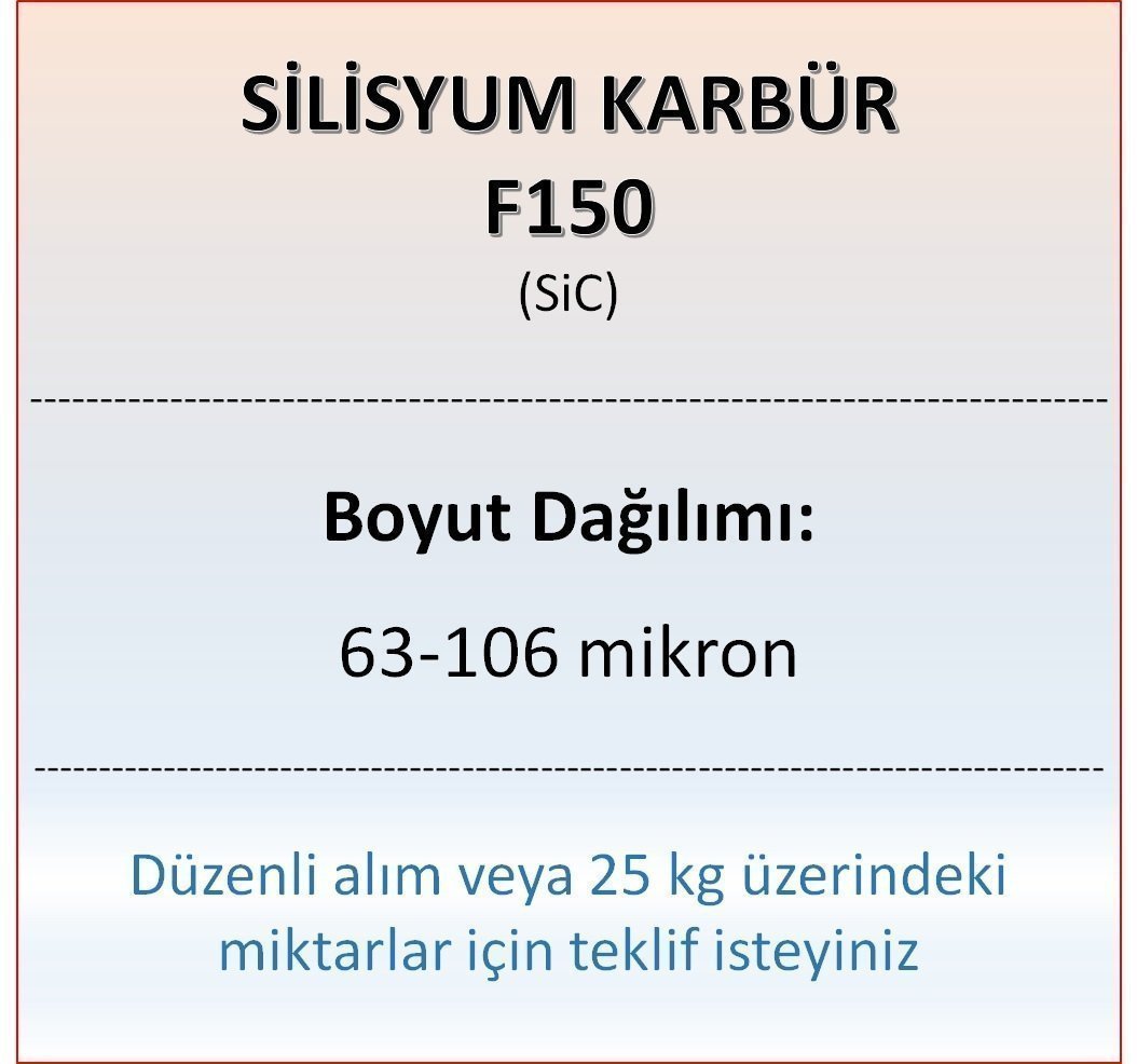Silisyum Karbür F150 - SiC - 63-106 mikron 10 kg