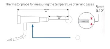 HANNA HI762A Havalı ve Gazlı Termistor Probu - HI762A