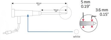 HANNA HI765PWL Saplı Keskin Uçlu Penetrasyon Termistor Probu