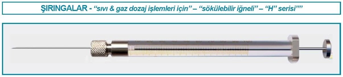 İSOLAB 094.51.010 şırınga - sökülebilir iğneli - seri H - iğne tipi A - 10 ul (1 adet)