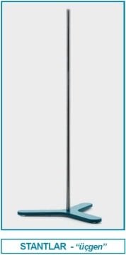 İSOLAB 049.03.115 laboratuar standı - üç ayaklı - 115 mm (1 adet)