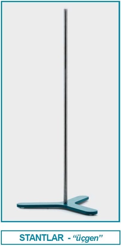 İSOLAB 049.03.150 laboratuar standı - üç ayaklı - 150 mm (1 adet)